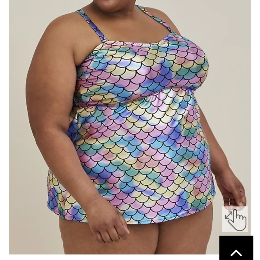 🆕️🧜‍♀️👙 4X MERMAID PASTEL FOIL TANKINI & BOTTOMS SWIM SET👙🧜‍♀️ - Picture 9 of 14